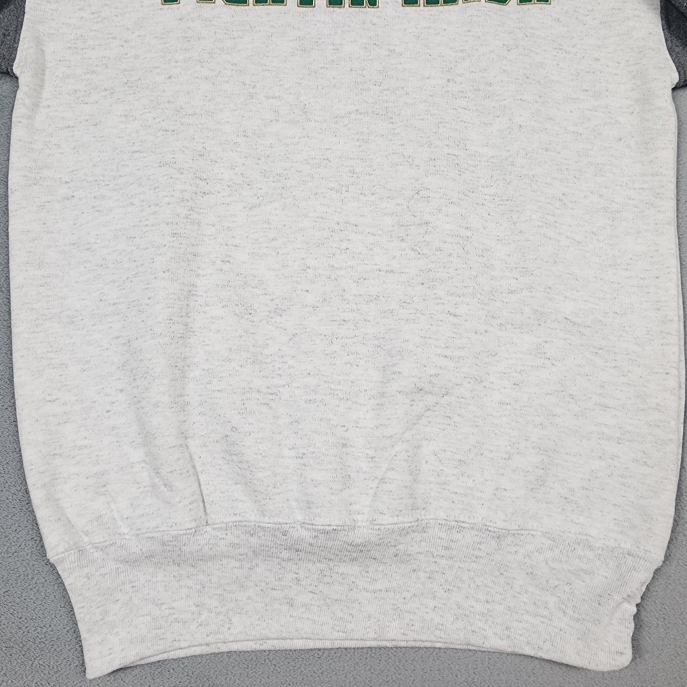 Vintage Notre Dame Fighting Irish Sweatshirt Youth L Gray Galt Crew NCAA USA - Picture 3 of 13